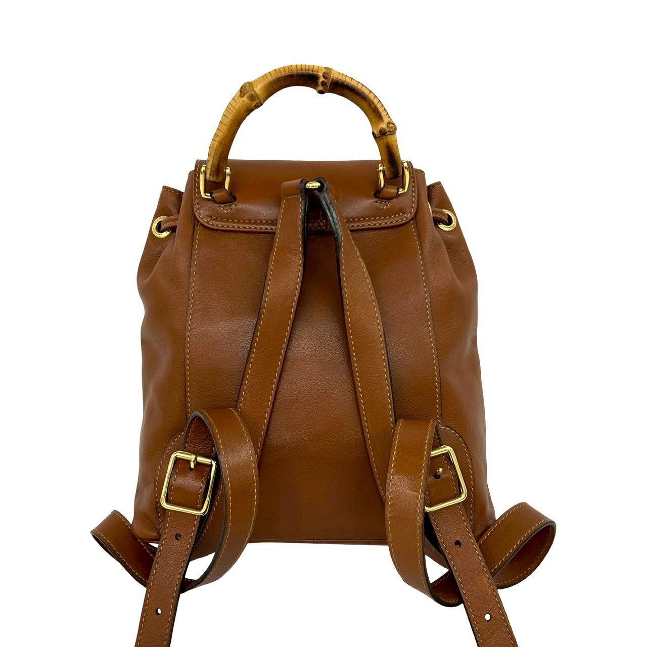 Gucci Vintage Bamb Leather Mini Backpack Brown — view 3