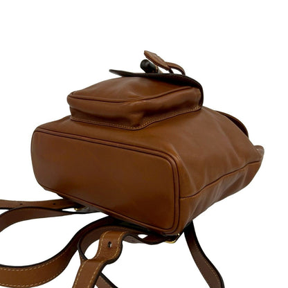 Gucci Vintage Bamb Leather Mini Backpack Brown — view 8