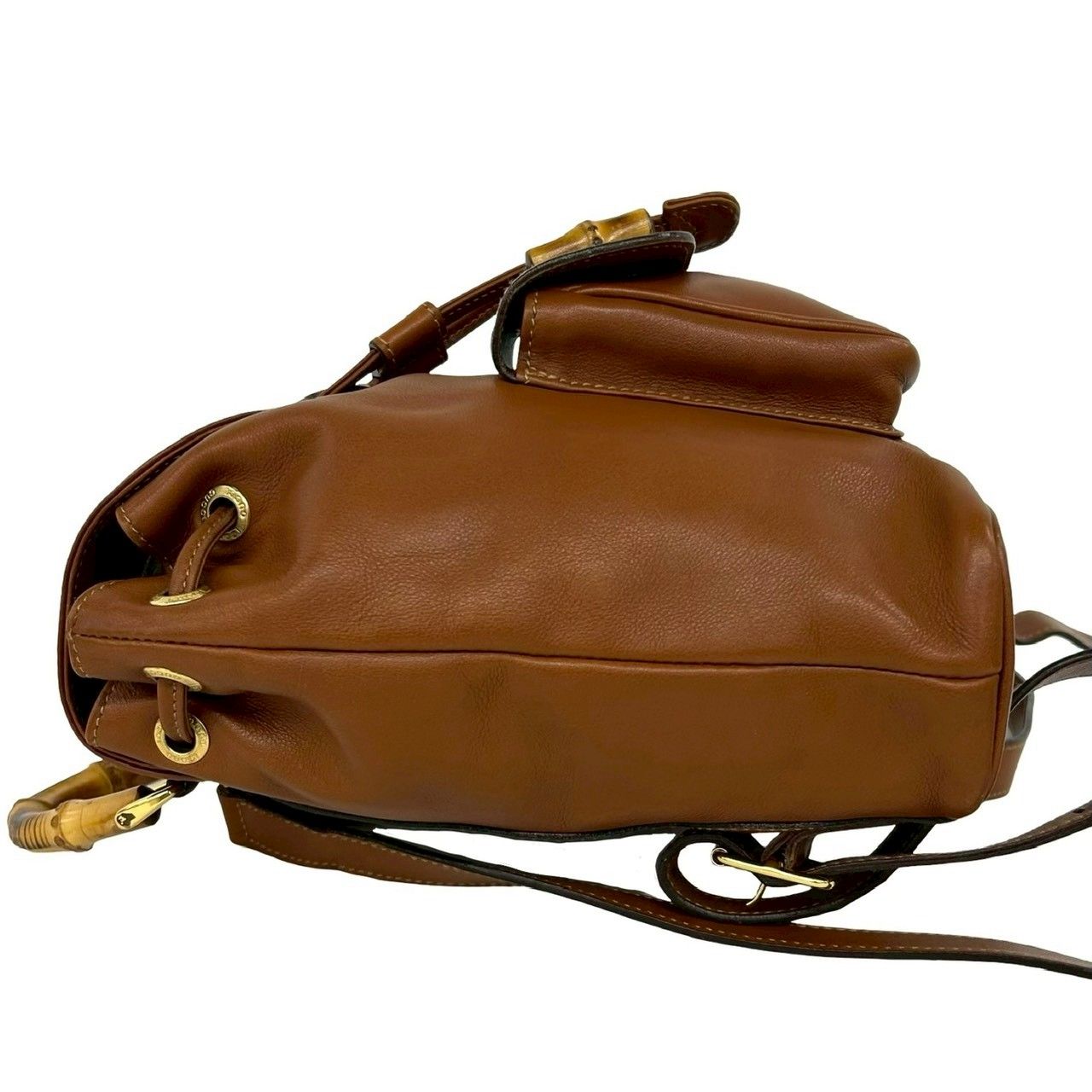 Gucci Vintage Bamb Leather Mini Backpack Brown — view 5