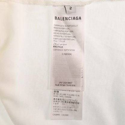Balenciaga Oversize T-Shirt Champs Elysees 2 Short Sleeve Cotton White