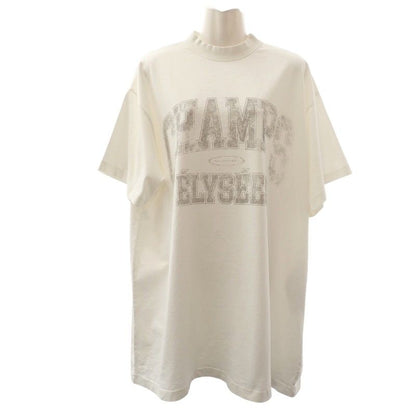 Balenciaga Oversize T-Shirt Champs Elysees 2 Short Sleeve Cotton White
