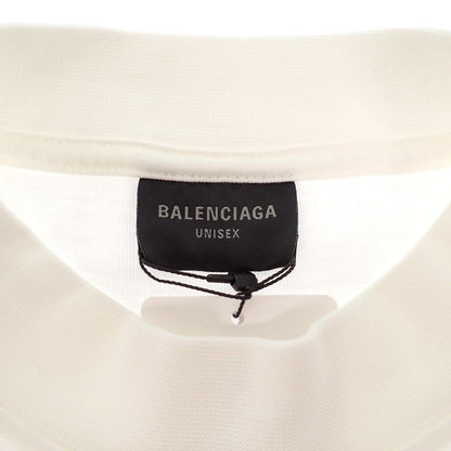 Balenciaga Oversize T-Shirt Champs Elysees 2 Short Sleeve Cotton White
