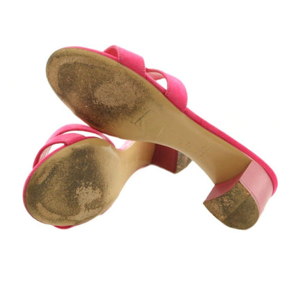 Hermes Oasis Sandals Logo 36 Shocking Pink — view 6