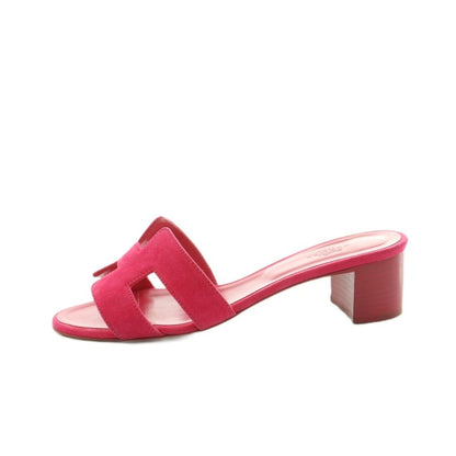 Hermes Oasis Sandals Logo 36 Shocking Pink — view 2