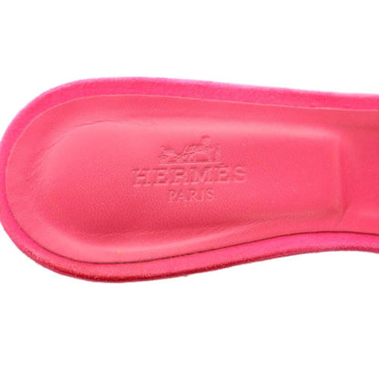 Hermes Oasis Sandals Logo 36 Shocking Pink — view 8