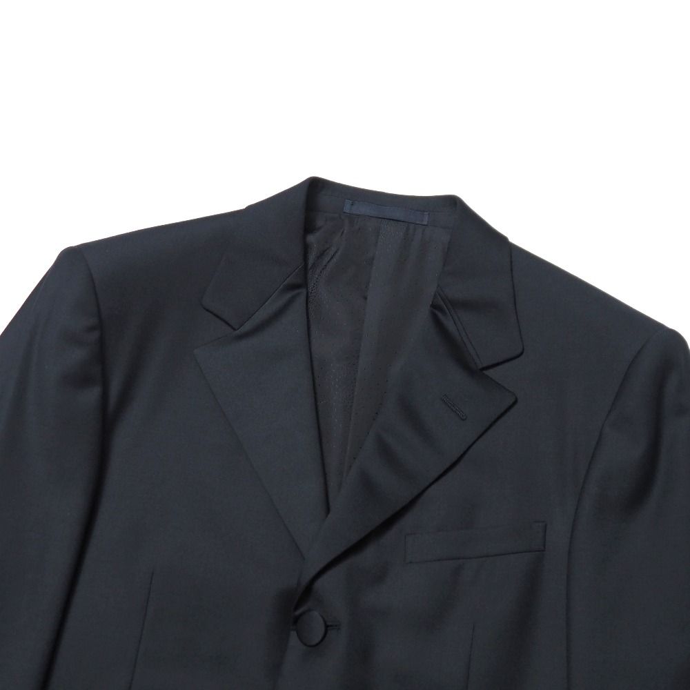 Versace Suit 46 Tailored Leather Single Jacket Two Tuck Trousers — view 4