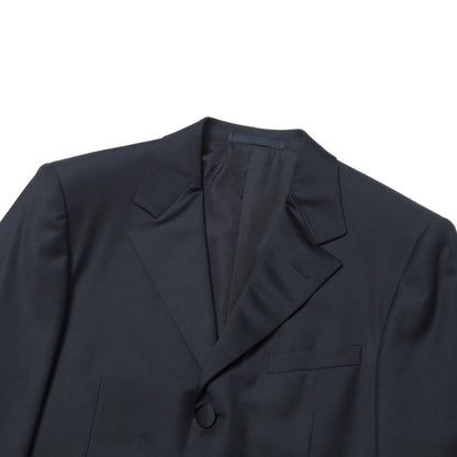 Versace Suit 46 Tailored Leather Single Jacket Two Tuck Trousers — view 4