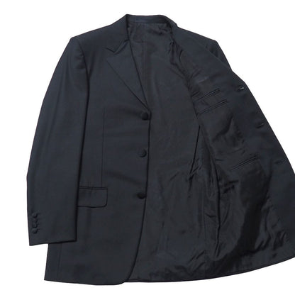 Versace Suit 46 Tailored Leather Single Jacket Two Tuck Trousers — view 3