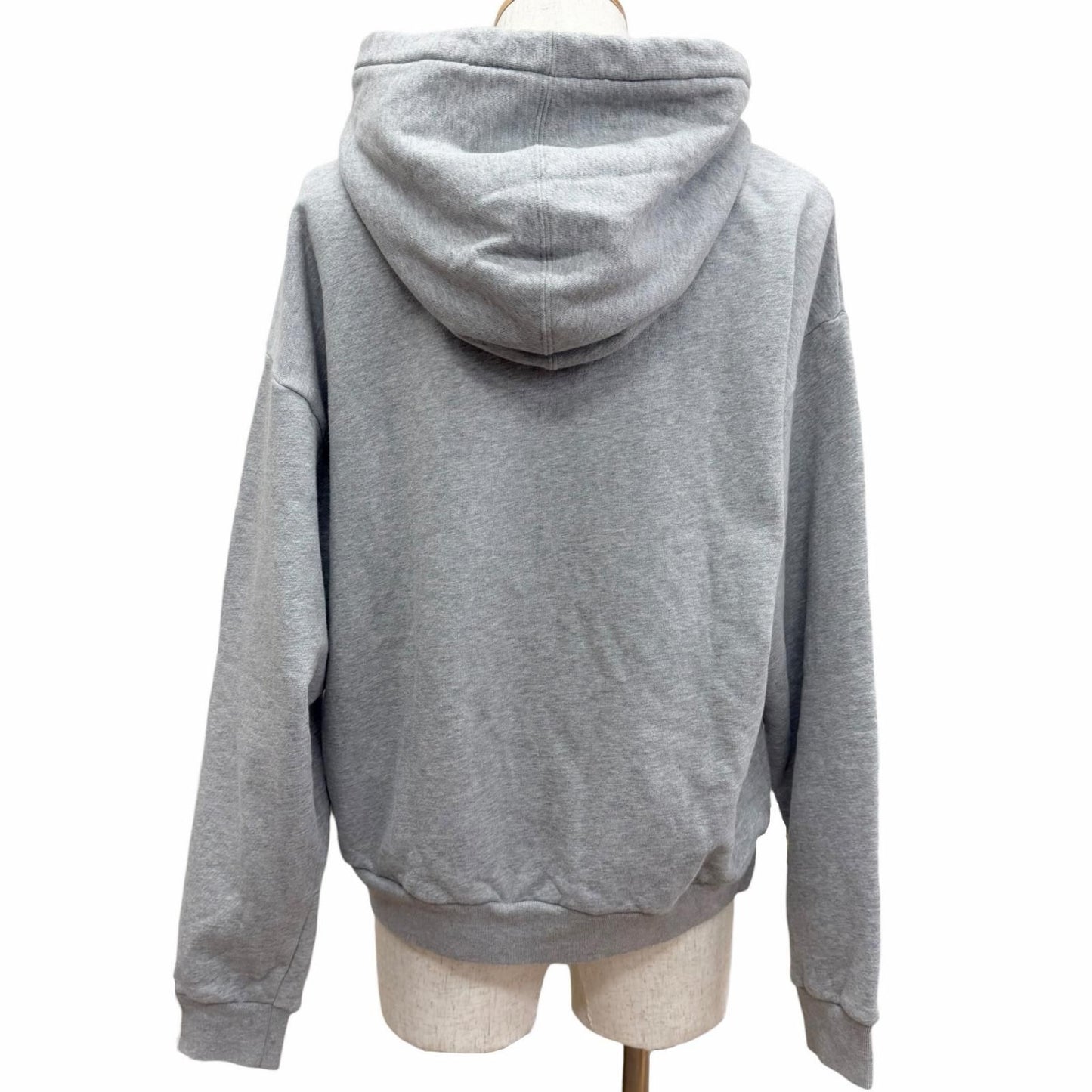 Gucci Cotton 100% Logo Print Pullover Hoodie Gray — view 4