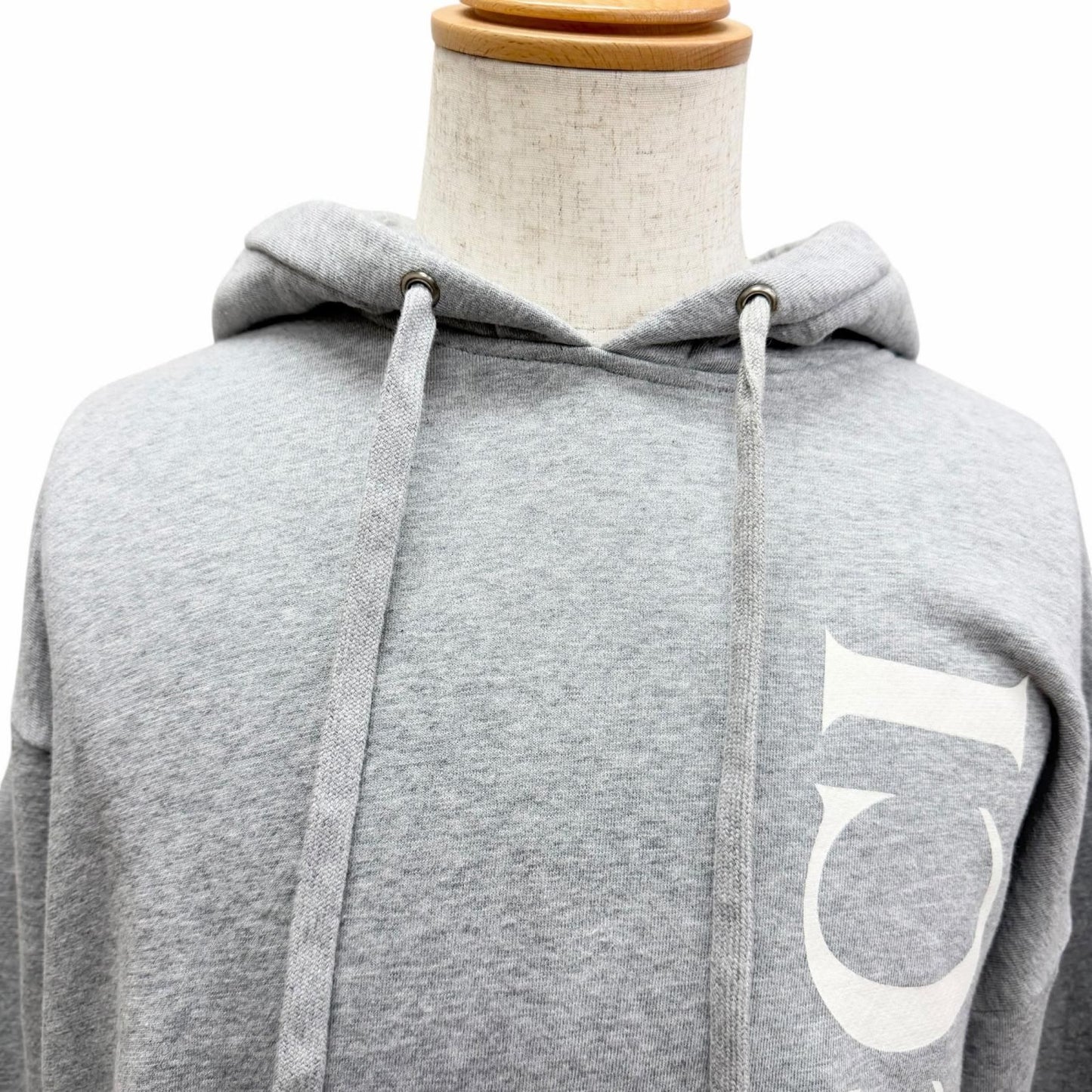 Gucci Cotton 100% Logo Print Pullover Hoodie Gray — view 2