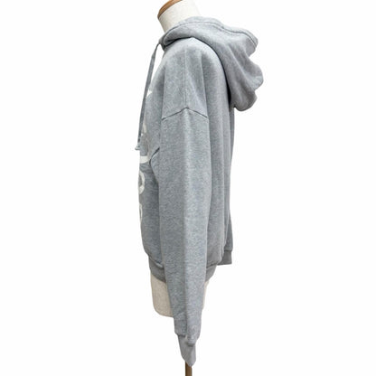 Gucci Cotton 100% Logo Print Pullover Hoodie Gray — view 3