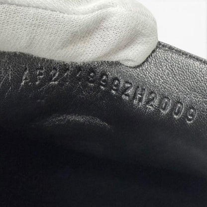 Hermes Moccasins Paris Suede Leather Logo Loafers Flat Shoes Black — view 8