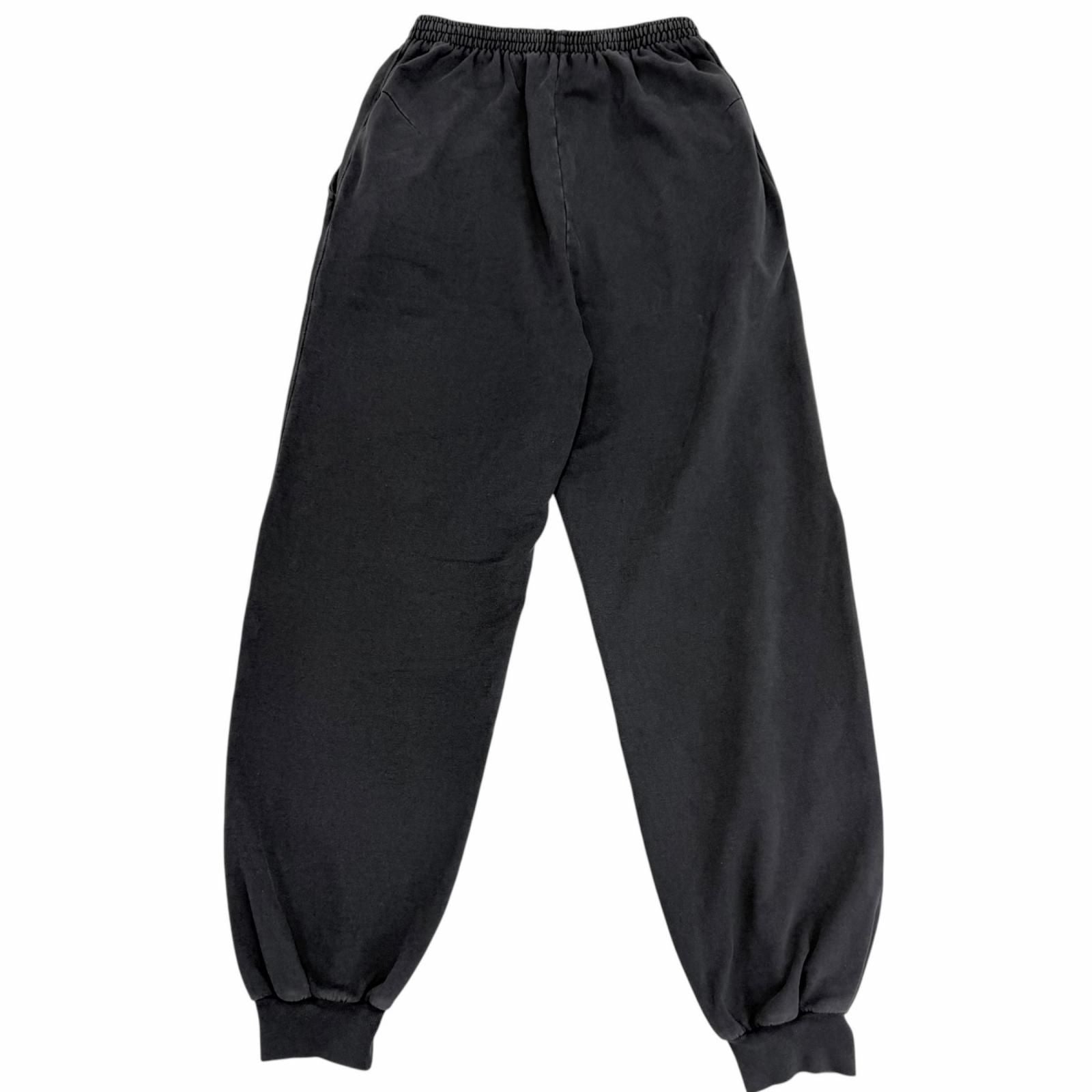 Balenciaga Washed Logo Embroidery Sweatshirt Pants Black XS — view 2
