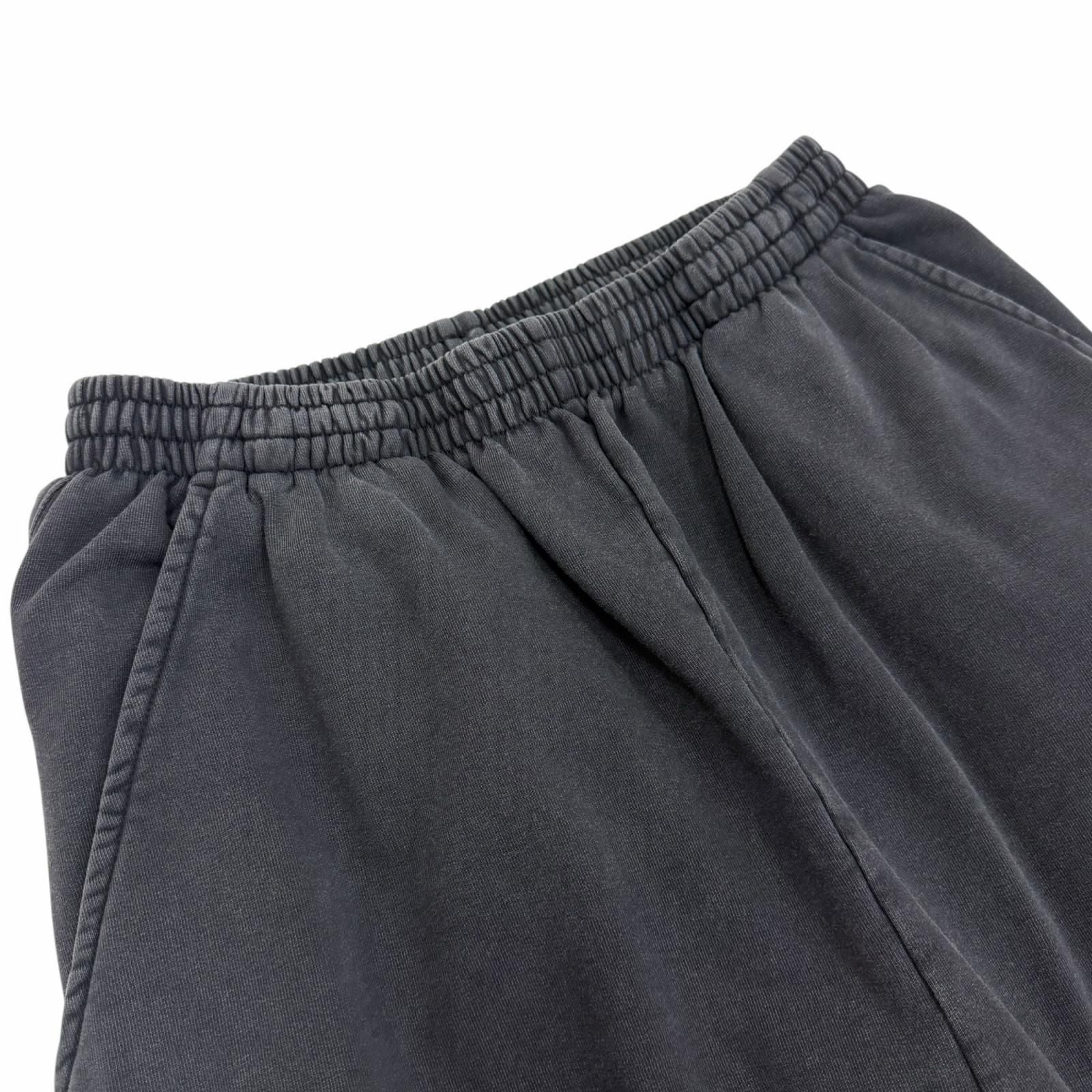 Balenciaga Washed Logo Embroidery Sweatshirt Pants Black XS — view 3