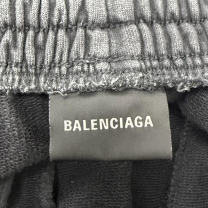 Balenciaga Washed Logo Embroidery Sweatshirt Pants Black XS — view 6
