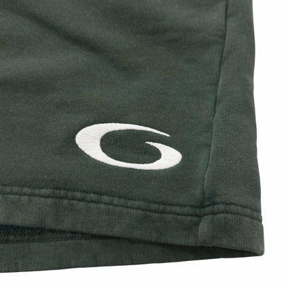 Balenciaga Embroidered Washed Sweatshirt Shorts Green XS — view 5
