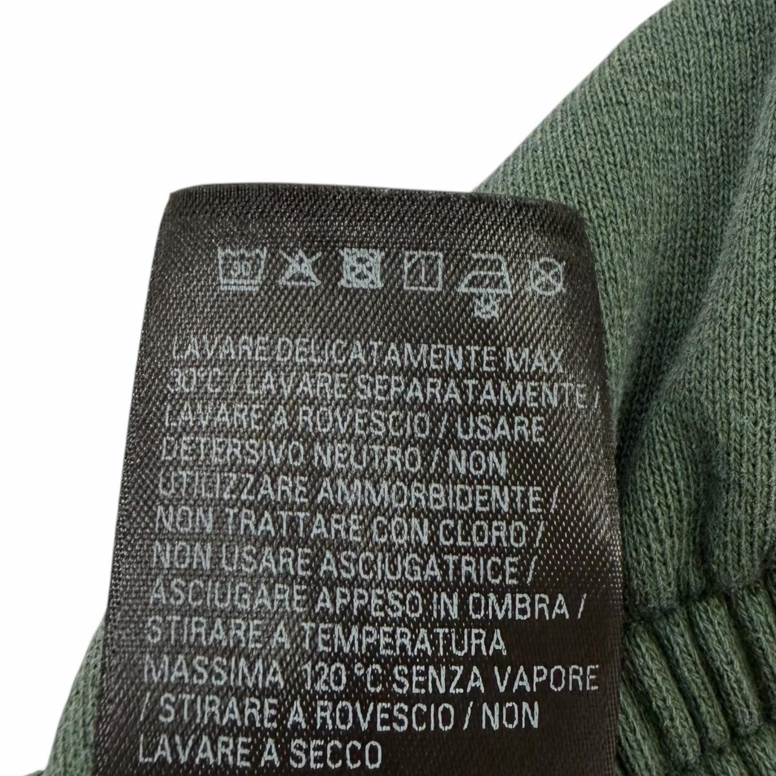 Balenciaga Embroidered Washed Sweatshirt Shorts Green XS — view 8