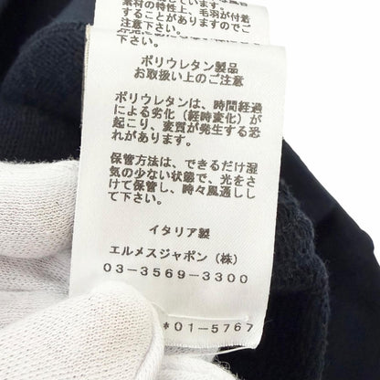Hermes Odyssey Motif Lambskin Patch Sweatshirt Shirt Navy XS — view 7