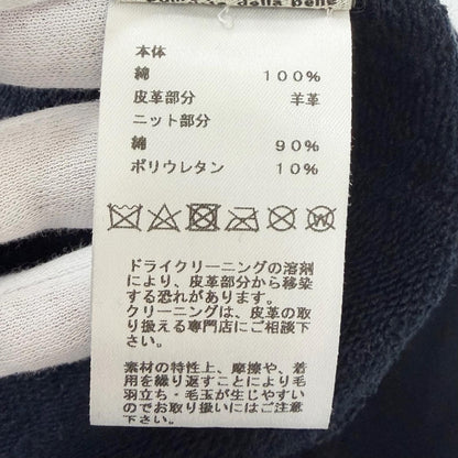 Hermes Odyssey Motif Lambskin Patch Sweatshirt Shirt Navy XS — view 6