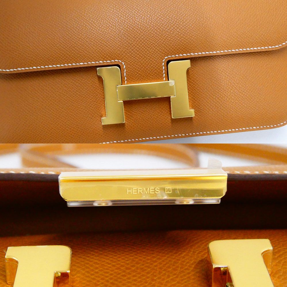 Hermes Constance Elan Miroir Epsom Gold Shoulder — view 7