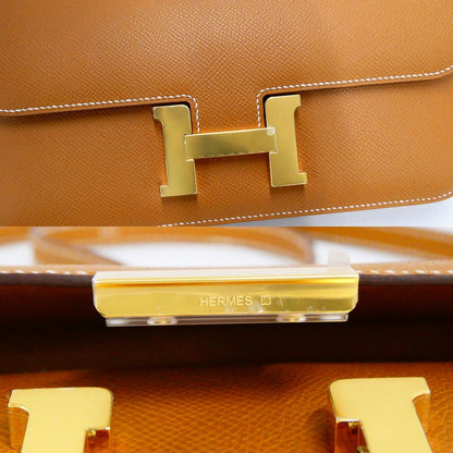 Hermes Constance Elan Miroir Epsom Gold Shoulder — view 7