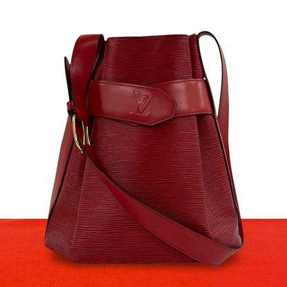 Louis Vuitton Vintage Sac Depot PM Epi Leather Shoulder Bag Castilian