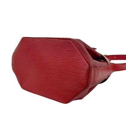 Louis Vuitton Vintage Sac Depot PM Epi Leather Shoulder Bag Castilian — view 8