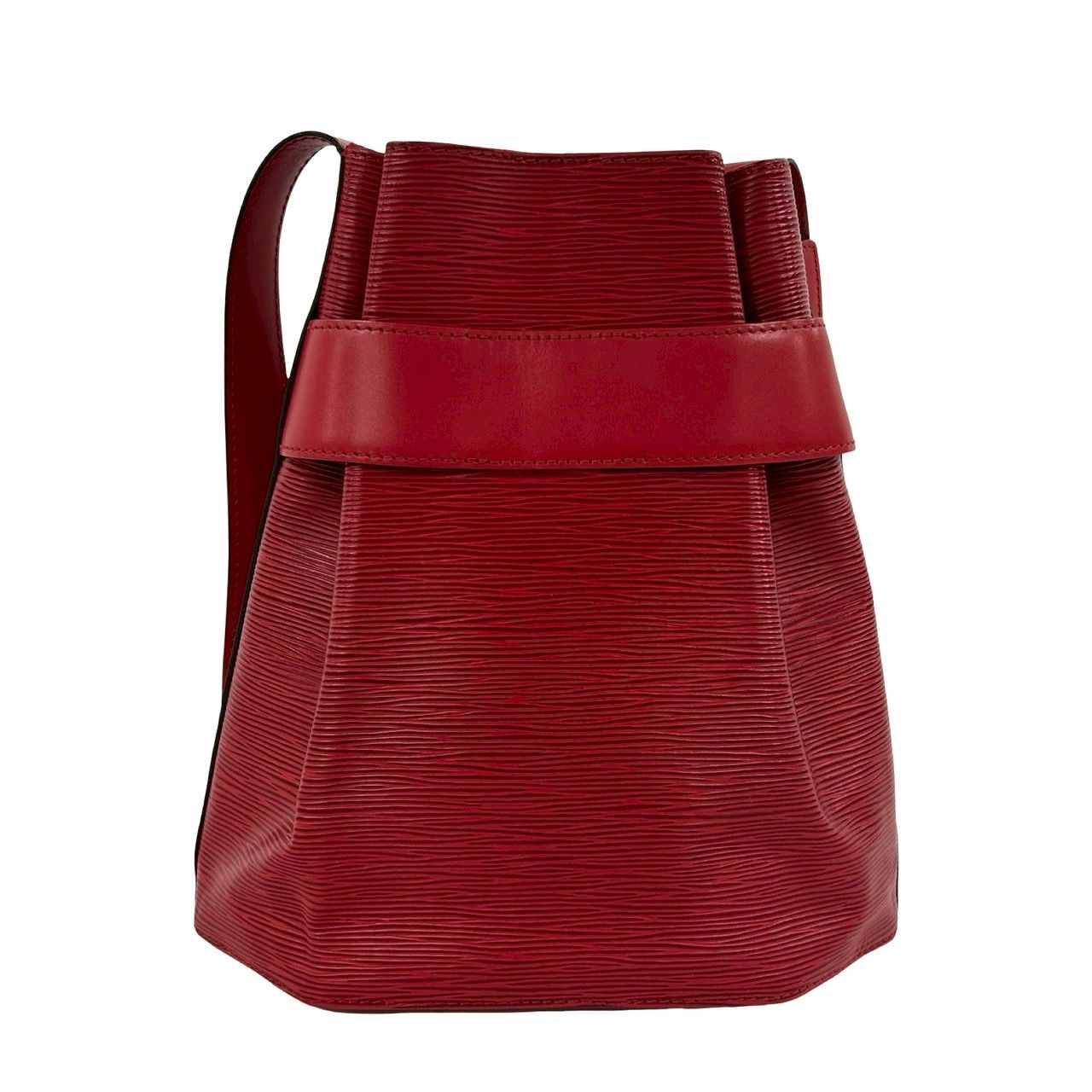 Louis Vuitton Vintage Sac Depot PM Epi Leather Shoulder Bag Castilian — view 3