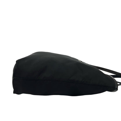 Prada Nylon Leather Tote Business Black — view 6