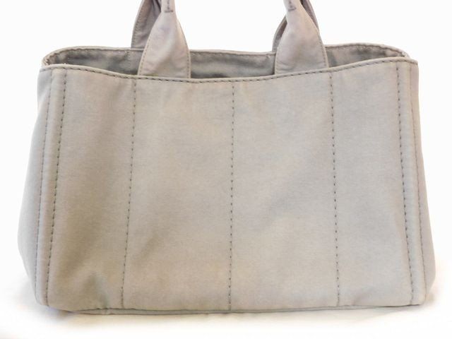 Prada Canapa Nube Handbag Gray Canvas — view 2