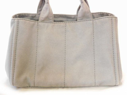Prada Canapa Nube Handbag Gray Canvas — view 2