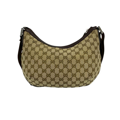 Gucci GG Canvas Logo Shoulder Bag Pochette Crossbody Cross Brown — view 3
