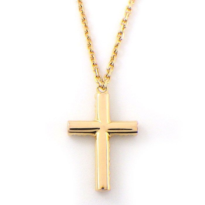 Cartier Necklace Symbol Cross Diamond 18k Yellow Gold — view 2