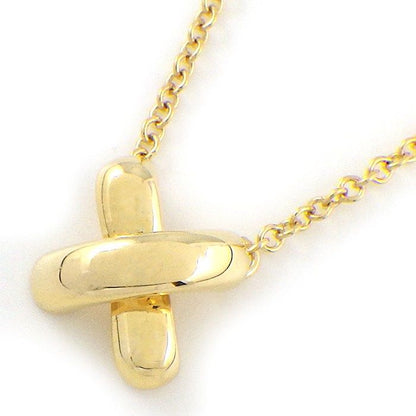 Tiffany & Co Necklace Cross Stitch 18k Yellow Gold