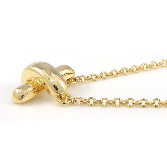 Tiffany & Co Necklace Cross Stitch 18k Yellow Gold — view 3