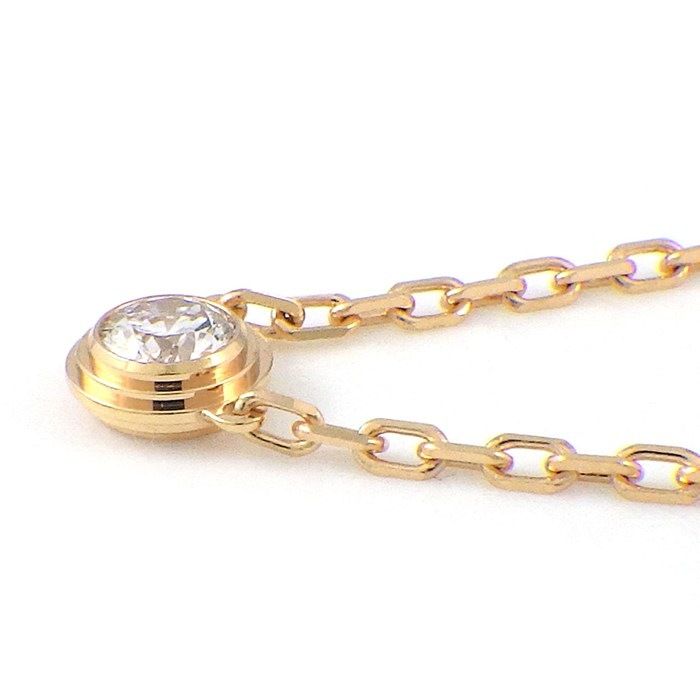Cartier Necklace Damm le SM Diamant Leger 1 Point Diamond 18k Pink Gold — view 2