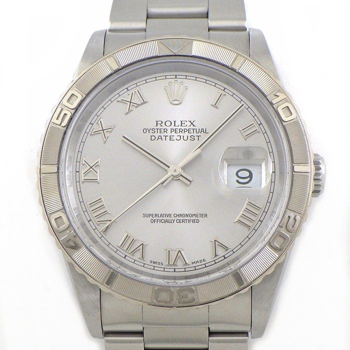 Rolex Watch Datejust Thunderbird Date Gray Dial Roman Index SS Automatic Winding
