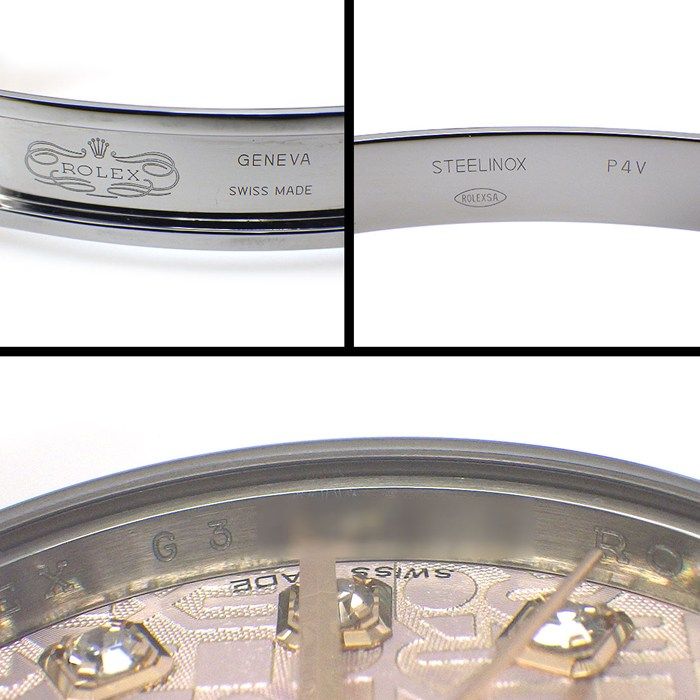 Rolex Watch Datejust No Roulett 10 Points Diamond Index Pink Computer Dial — view 5