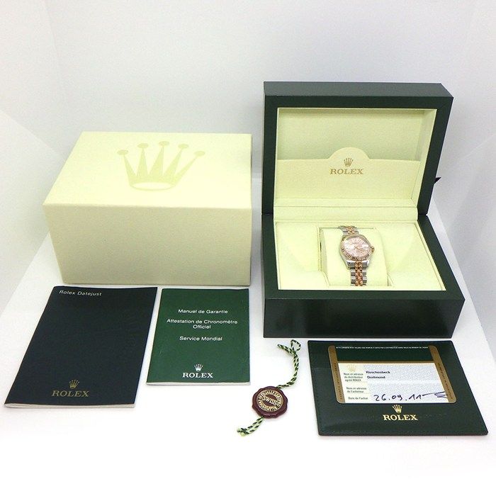 Rolex Watch Datejust No Roulett 10 Points Diamond Index Pink Computer Dial — view 9