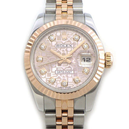 Rolex Watch Datejust No Roulett 10 Points Diamond Index Pink Computer Dial