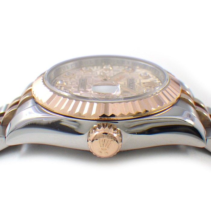 Rolex Watch Datejust No Roulett 10 Points Diamond Index Pink Computer Dial — view 2