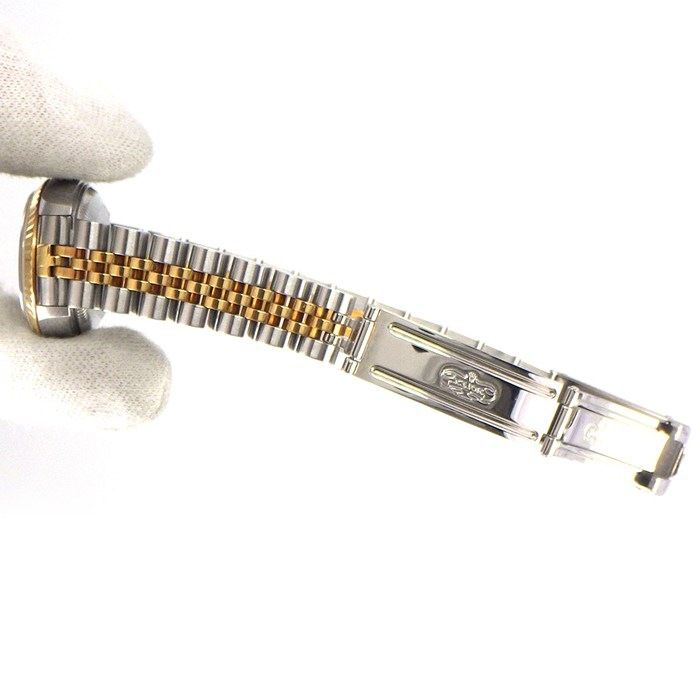 Rolex Watch Datejust T Number Champagne Gold Dial Date 18k Yellow SS Automatic — view 9