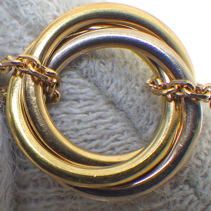 Cartier Bracelet Trinity Circle Double Chain Three Colors 18k Pink Gold 18k — view 5