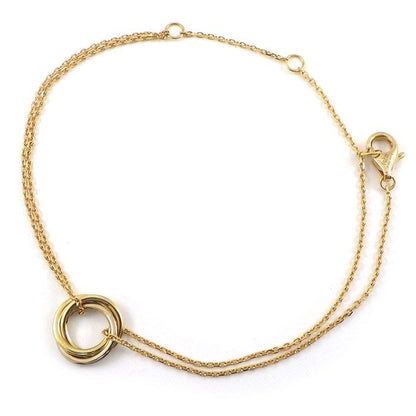 Cartier Bracelet Trinity Circle Double Chain Three Colors 18k Pink Gold 18k
