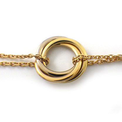 Cartier Bracelet Trinity Circle Double Chain Three Colors 18k Pink Gold 18k — view 2