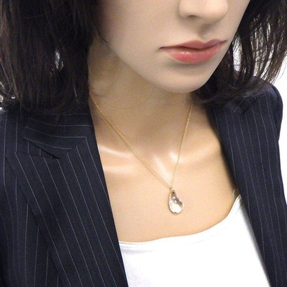 Tiffany & Co Necklace Teardrop Rock Crystal 18k Yellow Gold — view 7