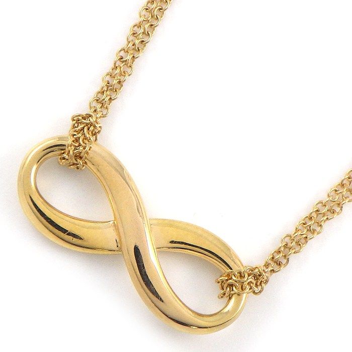 Tiffany & Co Necklace Infinity Double Chain 18k Yellow Gold