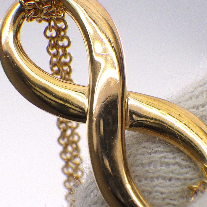 Tiffany & Co Necklace Infinity Double Chain 18k Yellow Gold — view 5