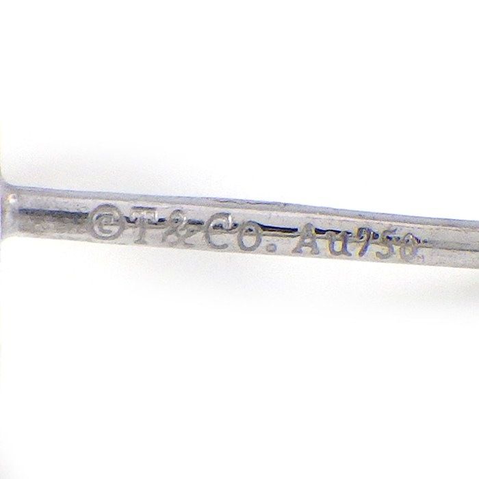 Tiffany & Co Earrings T Smile Mini Micro 18k White Gold — view 4