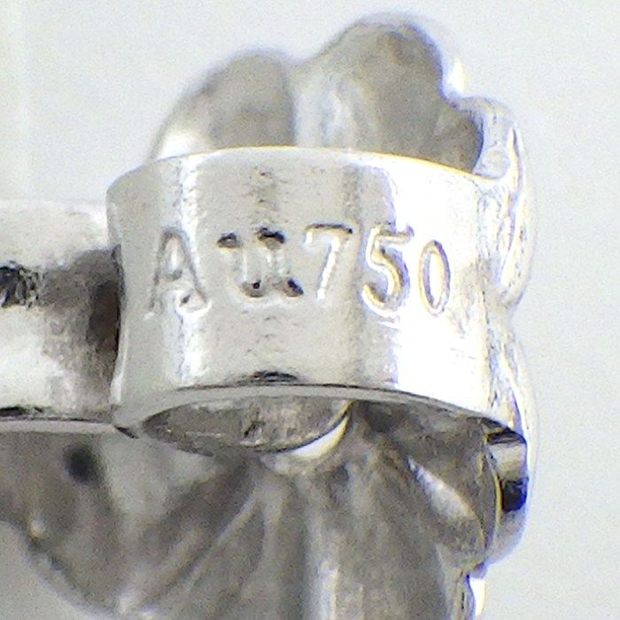 Tiffany & Co Earrings T Smile Mini Micro 18k White Gold — view 6